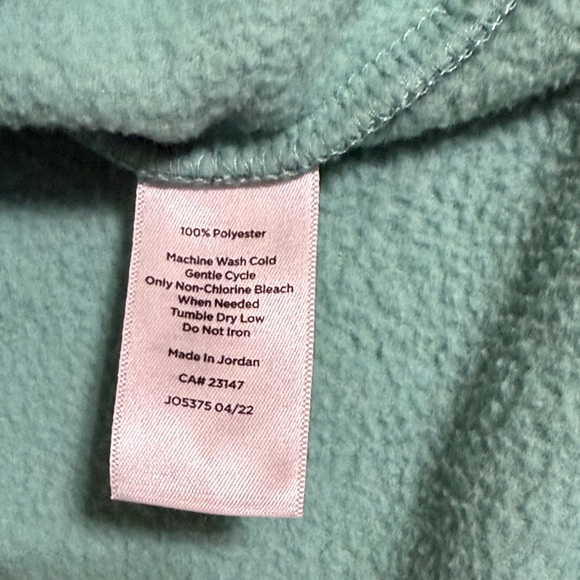 Talbots Fleece Turtleneck Neck Pullover Turquoise Plus Size 2X Cozy Winter Top - Picture 9 of 13